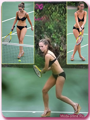 Дженнифер Лав Хьюит даже в теннис играет на каблуках!