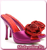  Rose Bud Satin Mules  Giuseppe Zanotti