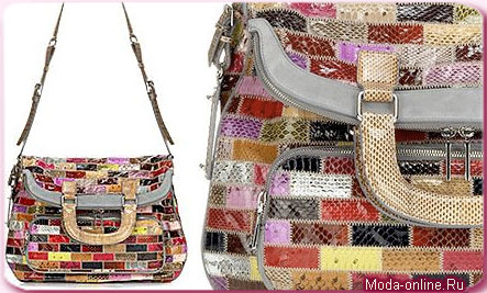  Patchwork Snakeskin Bag