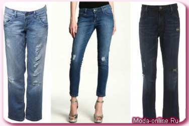 Тренд этой весны – потертые джинсы